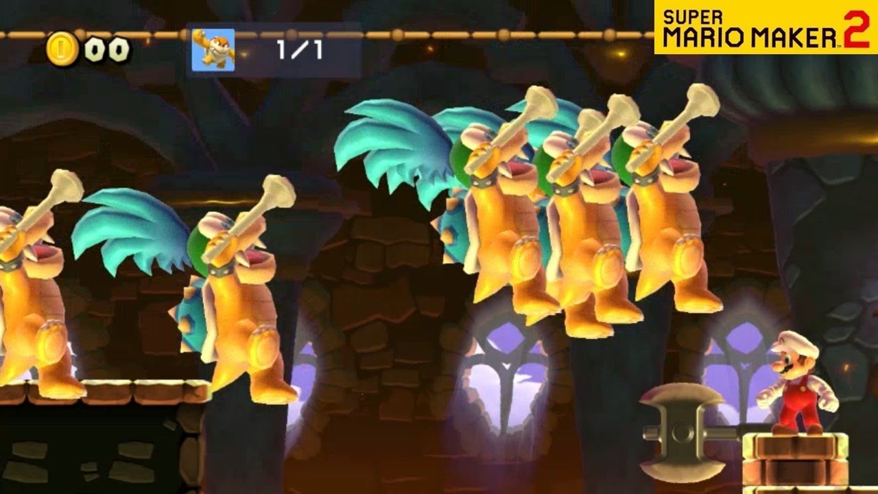 SUPER MARIO MAKER 2 - KOOPALINGS BOSS RUSH & FIGHT LEVEL STAGES [Nintendo Switch]