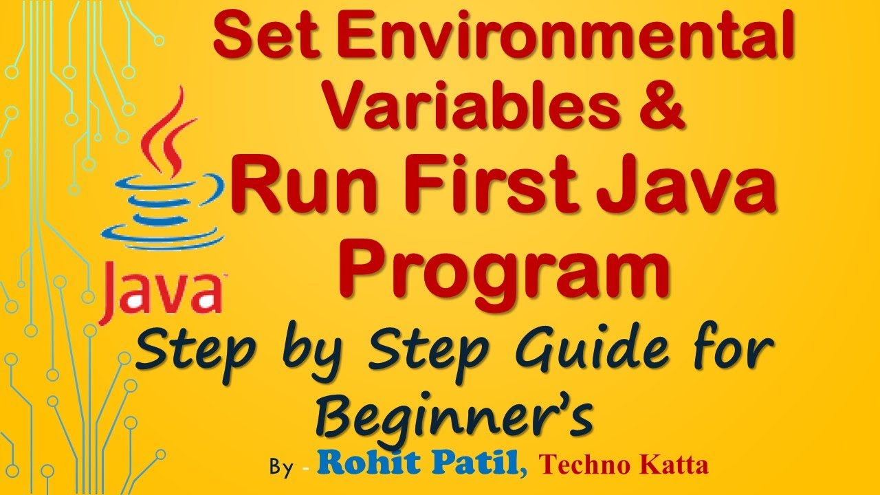 How to set environment variables for java on Windows path tutorial for ...