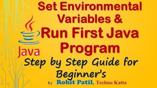 How to set environment variables for java on Windows path tutorial for Beginners | Techno Katta 2020