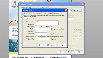 Serif WebPlus X2 - How to publish your website for the first time with simplewebhosting.co.uk