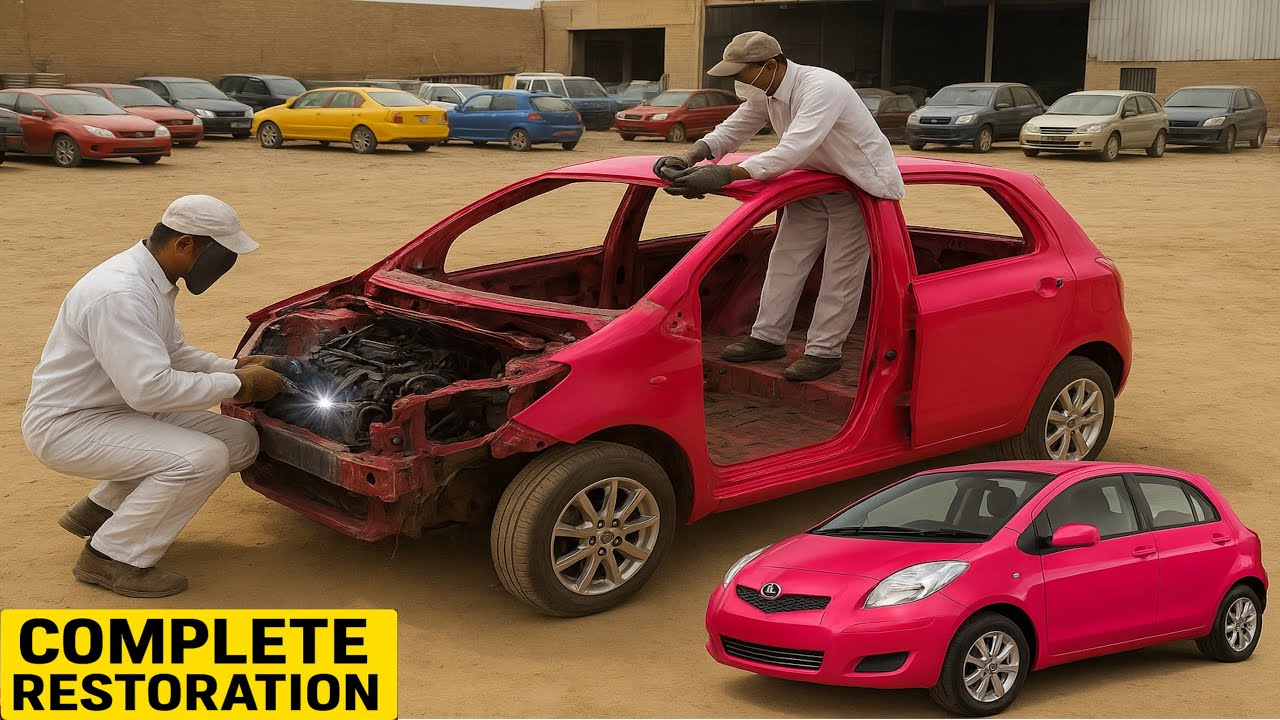 Old Toyota Vitz gets luxury Car Make-over |Toyota Vitz Re-Assembling Complete process||Amazing skill