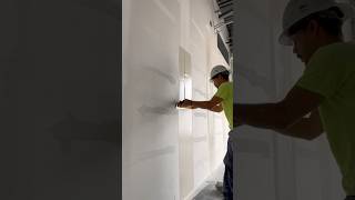 Como hacer uniones planas para terminados lisos #drywallfinishing #shorttips #parati #ytviral #yt
