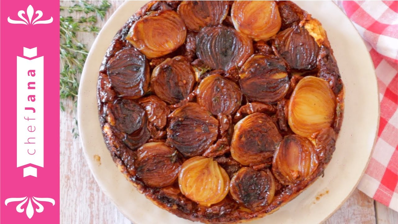 MY CARAMELIZED ONION, FETA CHEESE AND TOMATOES PIE⎜TARTE TATIN