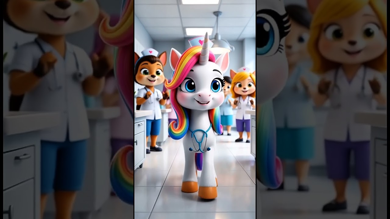 Rosi the White Pony Nurse 🩺✨ 