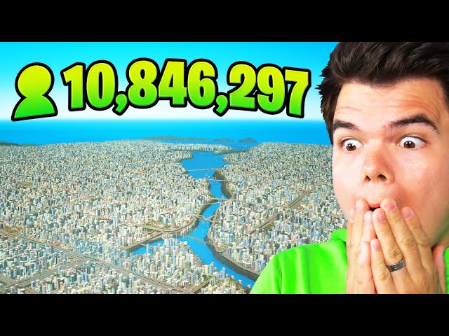 10,000,000 MEGA POPULATION CITY! (Cities Skylines) class=