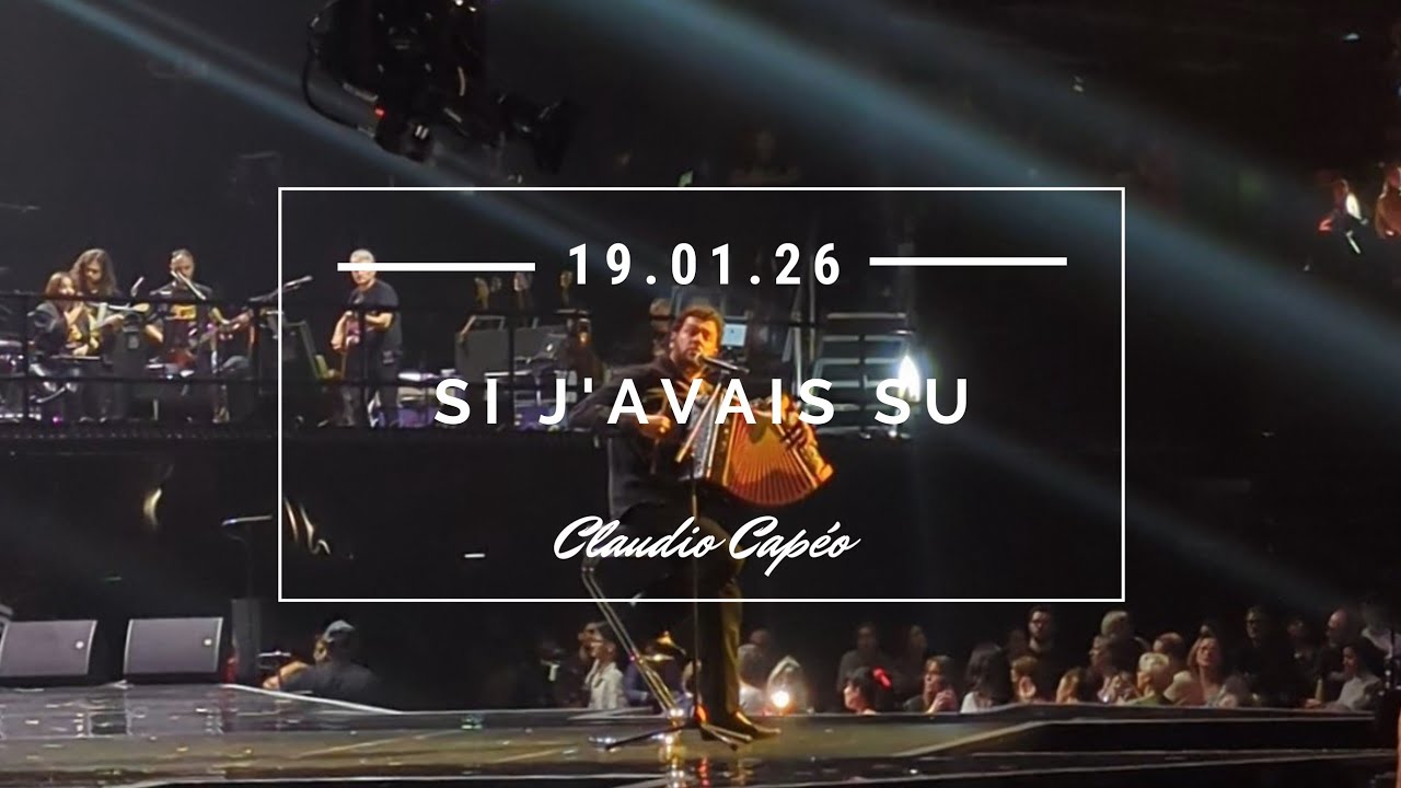 Les Enfoirés - Claudio Capéo (Si j'avais su) l 19/01/2026 Paris