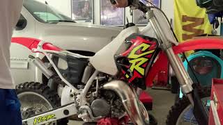 1996 Honda CR 125 first start up after rebuild