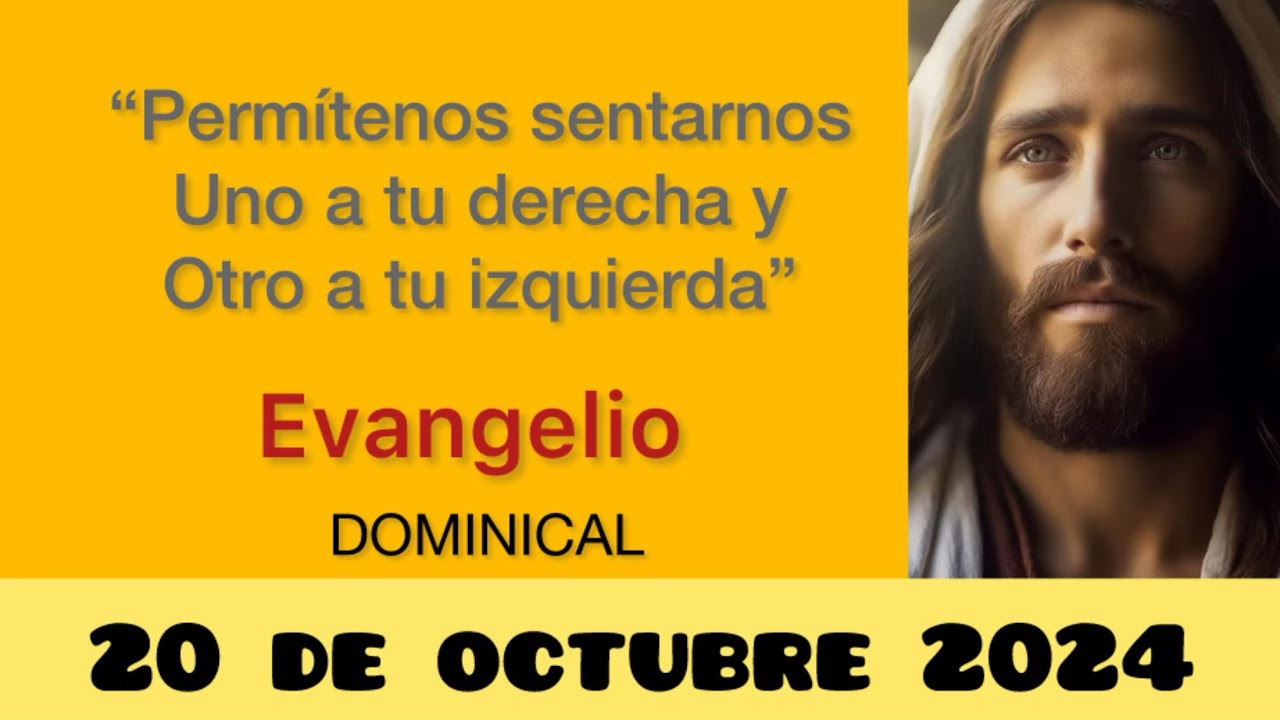 EVANGELIO DEL DOMINGO 20 de octubre 2024/ Javier Arellano/ San Marcos ...