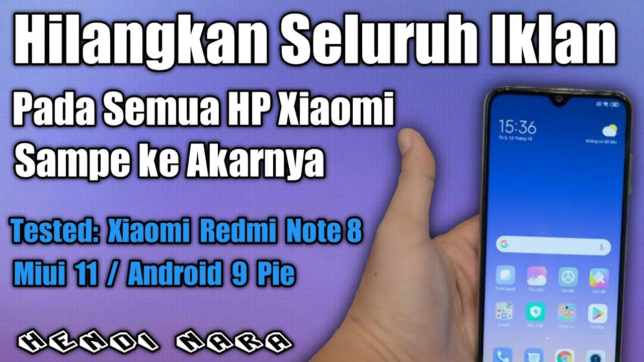 Cara Menghilangkan Seluruh Iklan Pada HP Xiaomi Redmi Note 8/Note 9