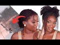 I Grew My Edges BACK in 5 Minutes?! | The BEST Glueless Wig with 4C Kinky Edges ft hergivenhair