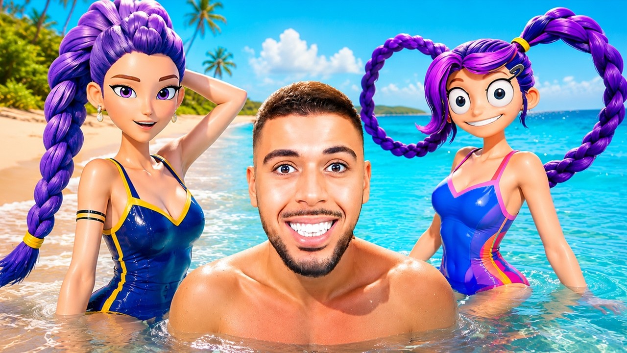 SOUKA VA A LA PLAGE AVEC RUMI et LILY LOVE BRAIDS !