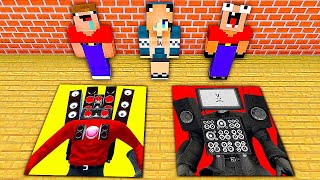 ВСЕ СЕРИИ НУБ И ДЕВУШКА ПРО ПРОТИВ СТРАШНЫЕ ЯМЫ МОНСТРОВ В МАЙНКРАФТ ! MINECRAFT СБОРНИК