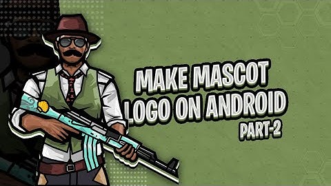 How to make pubg charecter mascot logo on android INFINITE DESIGN |PART-2|  Colouring and Shading