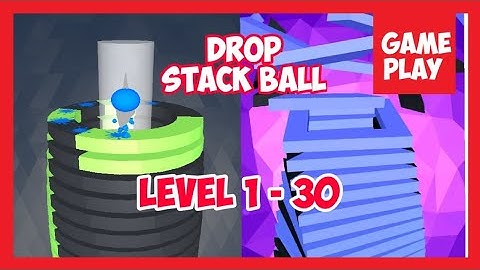 Drop stack ball Levels 1-30 | Game Walkthrough, Gameplay Part 1