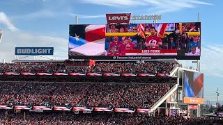 Lions @ 49ers NFC CHAMPIONSHIP 2024 | National Anthem by Luis Fonsi 🇺🇸