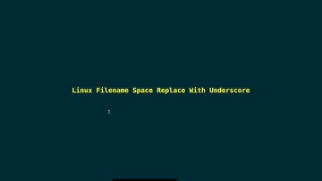 Linux Filename Replace Space With Underscore 2025_03_31_03:40:50