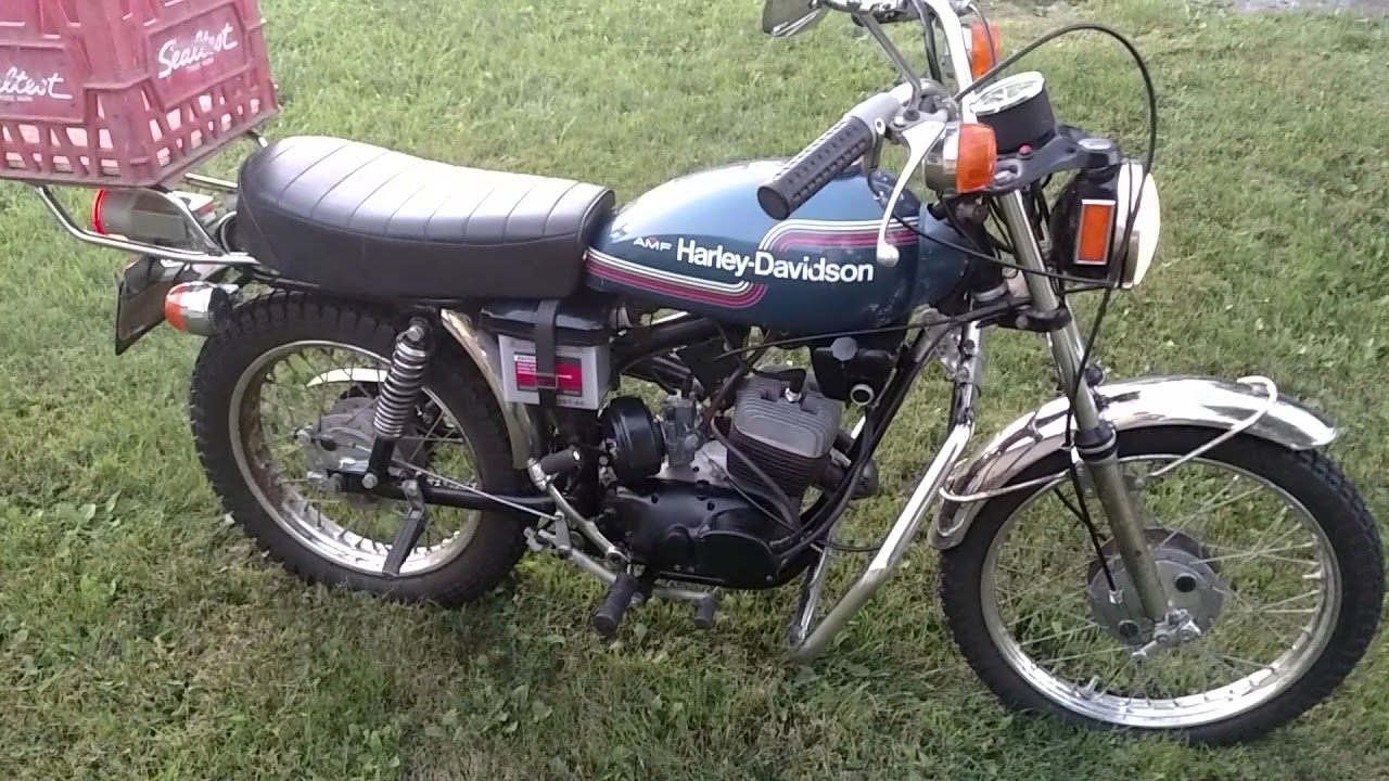  AMF Harley Davidson Z90 Running YouTube