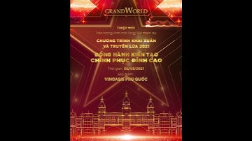 [Thiệp mời động] Grand World Phú Quốc - TU | Hà Đặng