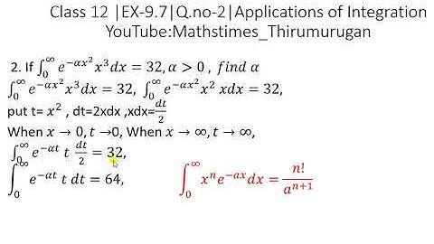 Class 12 | EX-9.7 | Sum-2 | Applications of Integration