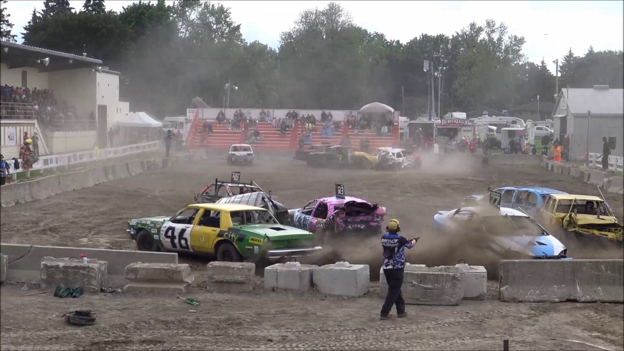 impact motorsports grand rapids michigan 2017 WEEKEND OF WRECKAGE DEMO DERBY FULLSIZE SS FEATURE
