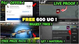 😱 Free 600 UC & Free Prize Path DP Skin | Free Material In Bgmi Trick | How To Get Free Uc In Bgmi screenshot 2