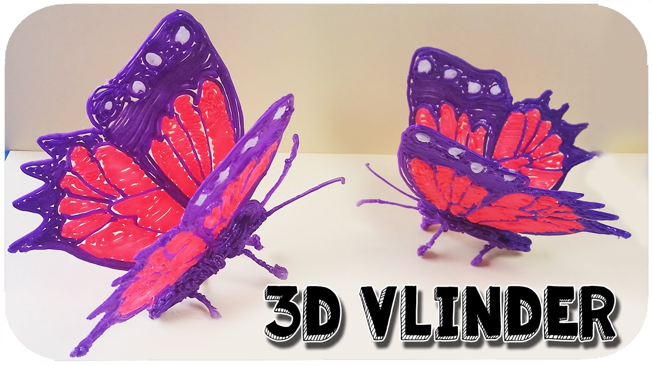 Fonkelnieuw DIY 3D VLINDER | 3D Pen Tutorial | Butterfly | How to - YouTube OW-76