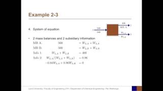 05 – Examples for a Single Unit Process