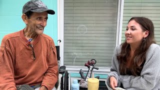 interviewing an 80 year old holistic health coach that i met on a farm
