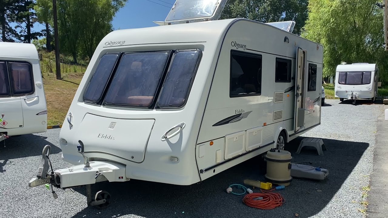 Обзор автоприцепа Elddis Odyssey 525 2008 года выпуска.
