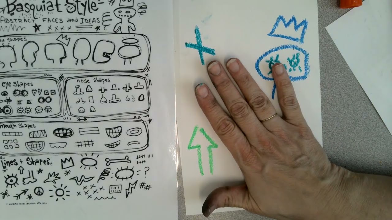 Watercolor Techniques / Basquiat Background
