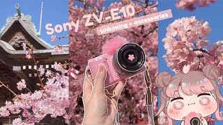 got my first ever camera 📷 Sony ZV-E10 w/ kit lens 📸 unboxing + accessories + sample shots 🌸 vlog screenshot 4