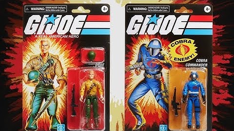 GiJoe Retro O-Ring Duke & Cobra Commander Unboxing & Review Hasbro Pulse Exclusive