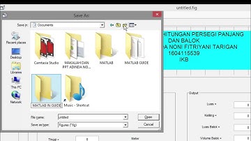 APLIKASI PERHITUNGAN PERSEGI PANJANG DAN BALOK MENGGUNAKAN GUIDE IN MATLAB A.NONI.F.TARIGAN FPK-UR