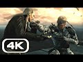 Solid snake vs liquid ocelot boss fight scene 4k ultra metal gear solid 4