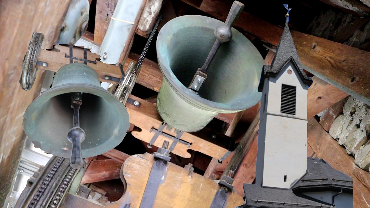 PEIDEN: (CH - GR) Geläute der Baselgia Sogn Trinitad (St. Trinitatis)