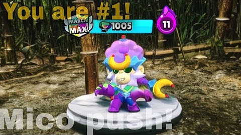 I pushed Mico to 1000 trophies! (day 1) (brawl stars)
