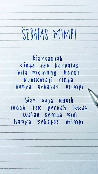 Sebatas Mimpi (Preview) · Angie Carvalho · Yovie Widianto · Lyrics