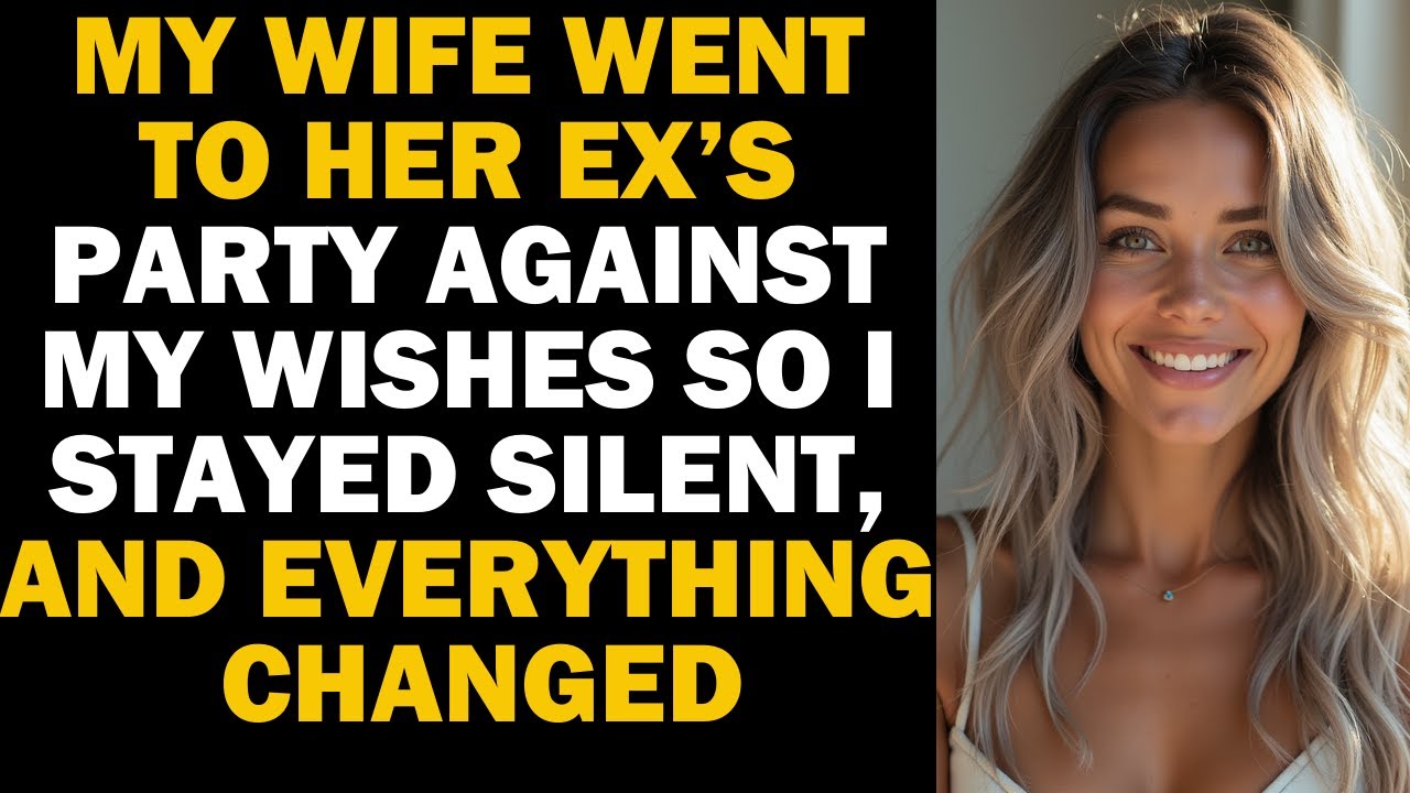 My wife went to her ex’s party—I stayed silent for a week, and what ...