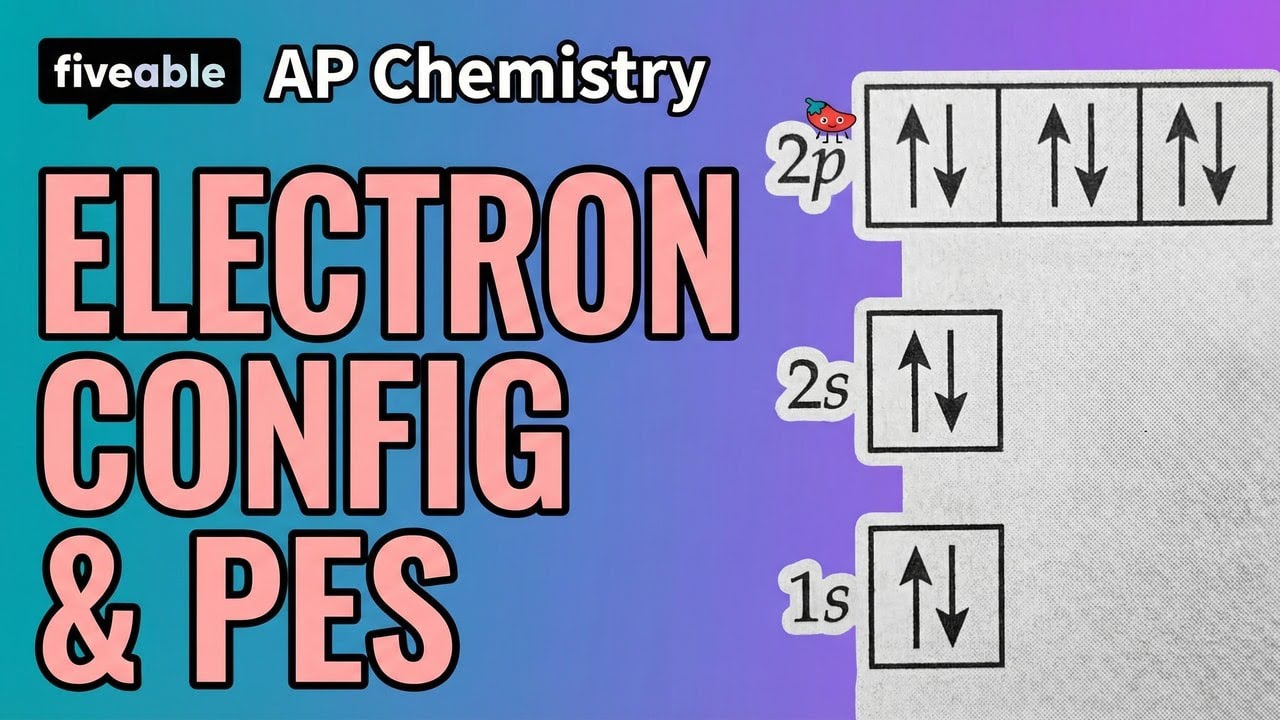 AP Chemistry - Electron Configurations & PES | Fiveable Cram Archive