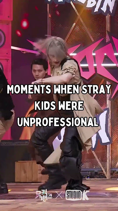 Moments when Stray Kids were unprofessional #serious