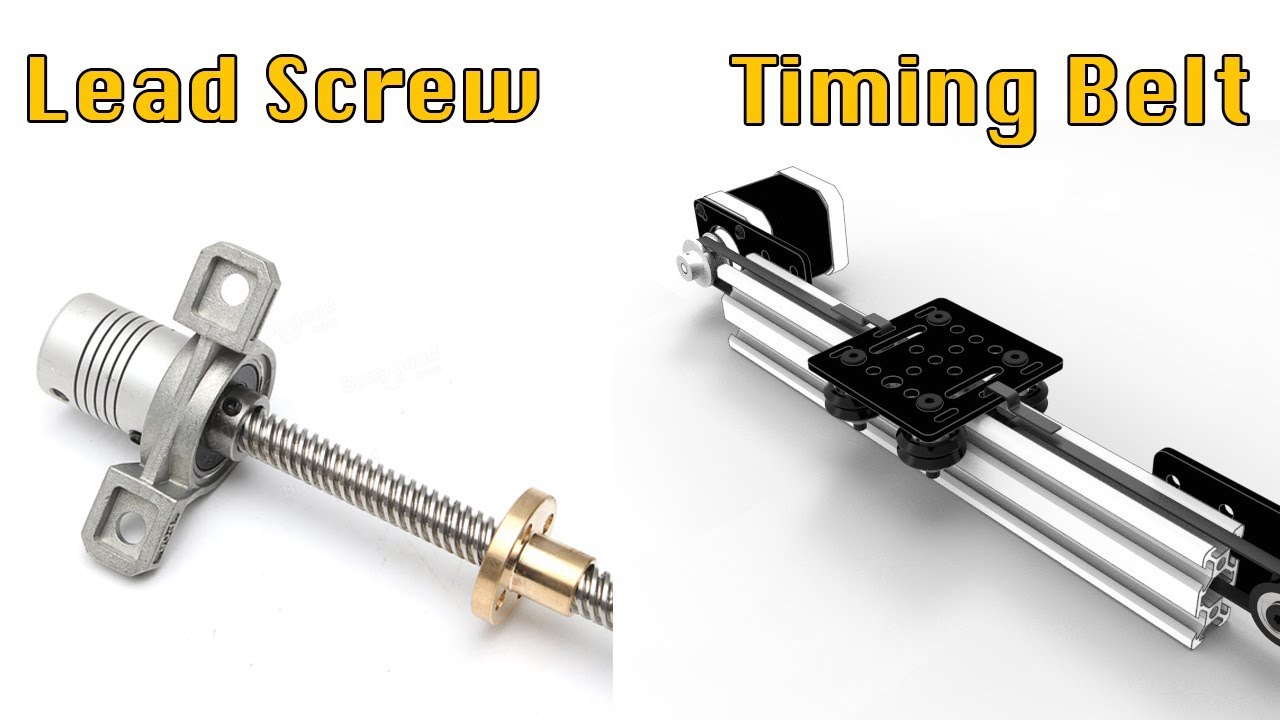 ประกอบเครื่อง CNC ด้วยตัวเอง Lead screw VS Timing Belt YouTube