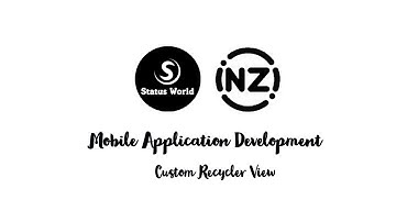 Custom Recycler View | Android | Java | Mobile Application Development | Inzi Programmer