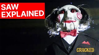 I got tied up in a basement until I explained the entire Saw Movie Timeline (Saw I - Spiral)