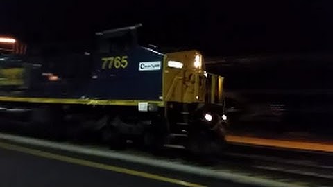 [CSX]7765 Fresh Paint YN3B C40-8W Chessie sticker Unit Leads Q470-27 Through Fay NC