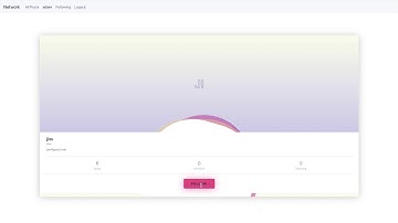 CS50 Project 4 - Network