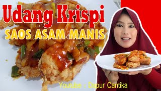 udang krispi saos asam manis, rasanya nendang banget