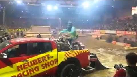 Tim Coleman backflip into ute