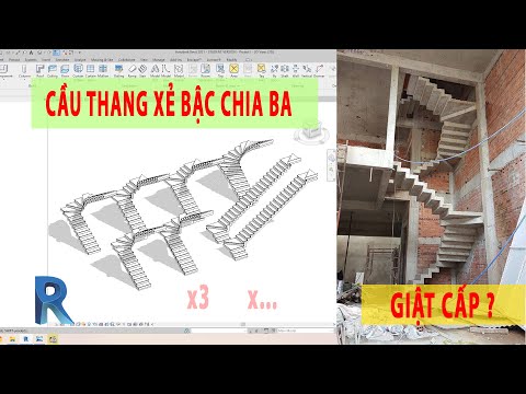 Video Revit 2021 Vẽ Cầu Thang Xẻ Bậc Chia Ba - Bảng Thang... - youtube