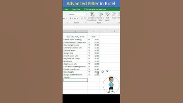 Quick Advanced Filter in Excel #excel #exceltips #exceltutorial #msexcel #developer #microsoftexcel