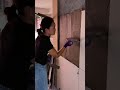 Amazing Female Craftsmanship: Wall Tile Installation #craftsmanship